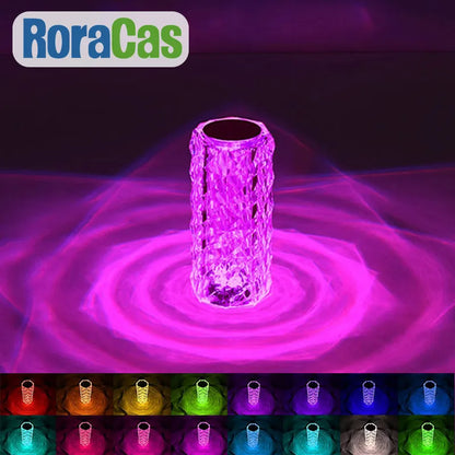 Decorbites™ Kristall-LED-Nachtlicht, USB-aufladbare Umgebungsleuchte für Raumdekoration
