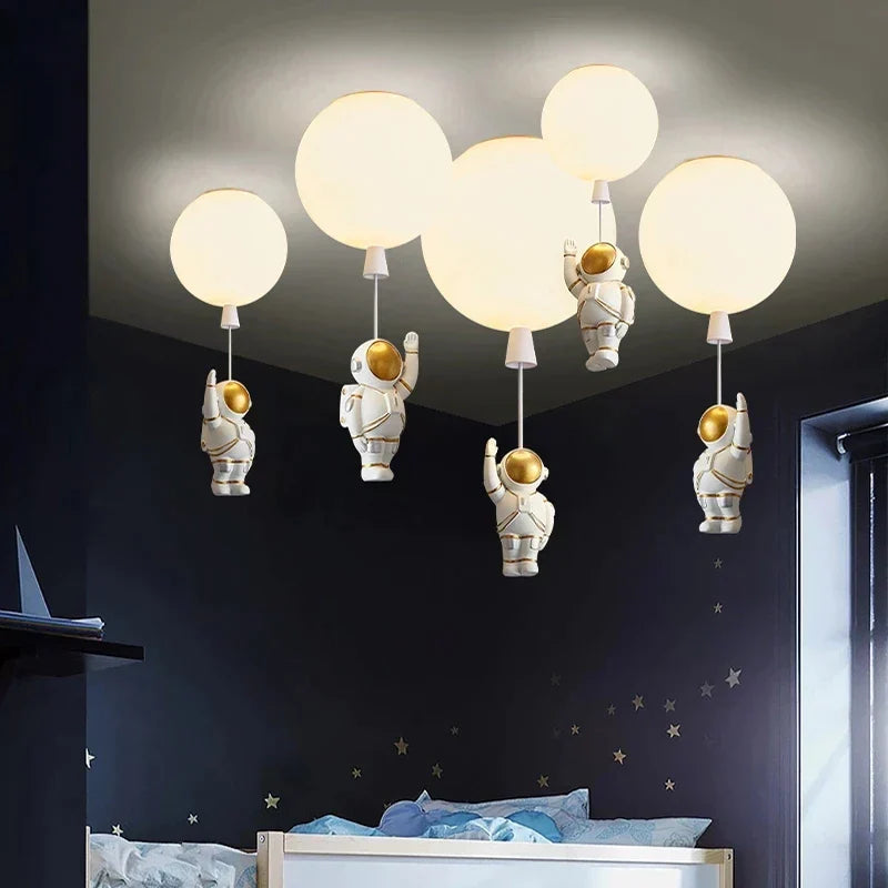 Glass Astronaut Pendant Light
