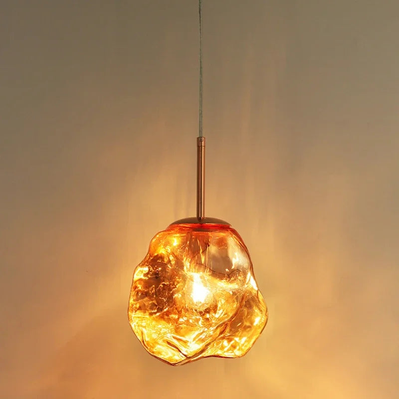 Modern Ice Glass Pendant Light