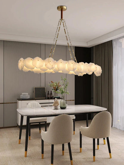 Decorbites™ Messing-Marmor-Deckenleuchter: Moderne Hängelampe für Wohnzimmer und Esstisch