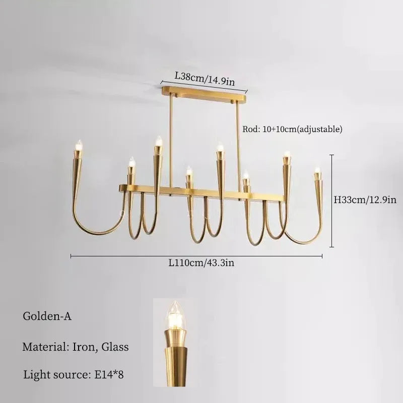 Decorbites™ Französischer Stil Schwarzes Anhängerleuchte Luxuriöse LED-Kronleuchter Raumdekoration