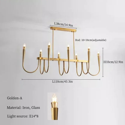 Decorbites™ Französischer Stil Schwarzes Anhängerleuchte Luxuriöse LED-Kronleuchter Raumdekoration