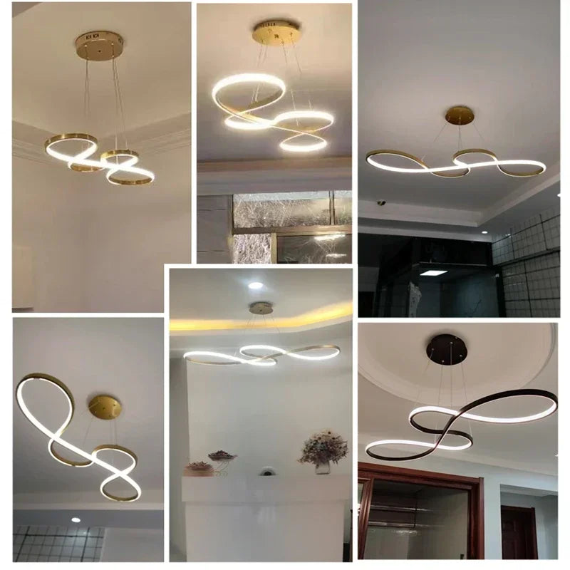 Gold Nordic Hanging Lamp