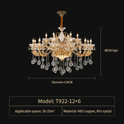 Decorbites™ Elegante Kristall-Leuchter für Wohnzimmer, Esszimmer und Schlafzimmer
