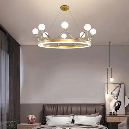 Decorbites™ Krone LED Kronleuchter: Elegante Ring-Lüster Pendellampe für Kinderzimmer