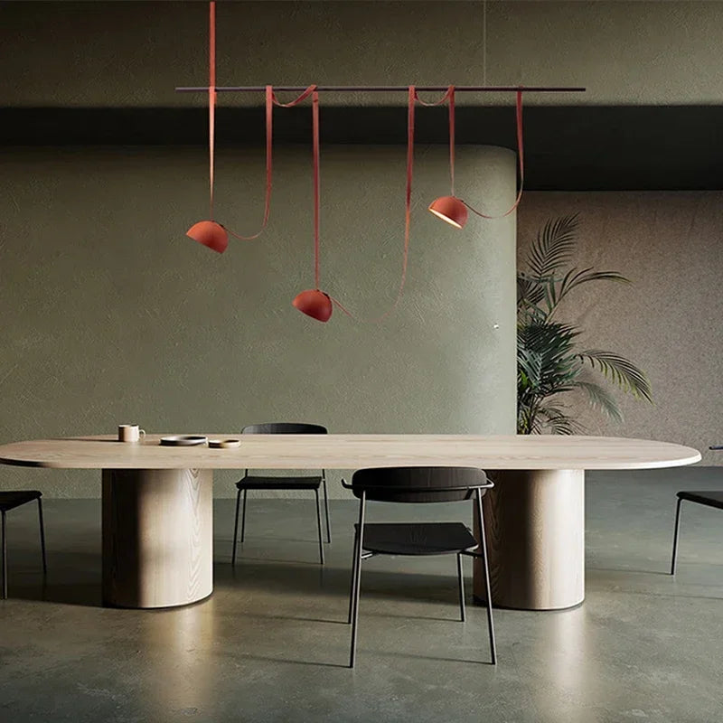 DecorBites™ LED Belt Chandelier Pendant Light for Dimmable Indoor Lighting in Living Room