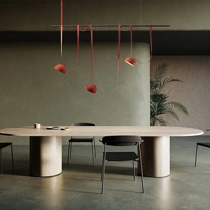 DecorBites™ LED Belt Chandelier Pendant Light for Dimmable Indoor Lighting in Living Room