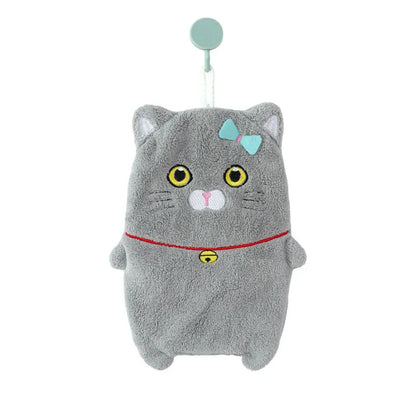 Decorbites™ Süßes Cartoon-Tier Handtuch Doppellagiges Verdicktes Handtuch für Kinder Zuhause Küche