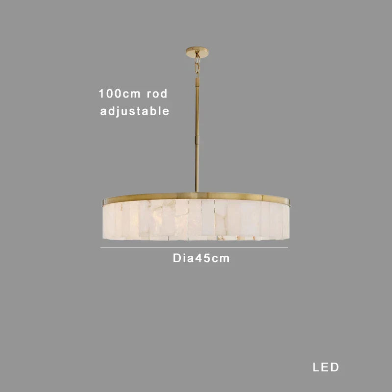 Decorbites™ Gold Marmor Deckenleuchte rund elegantes luxuriöses Anhängerleuchte