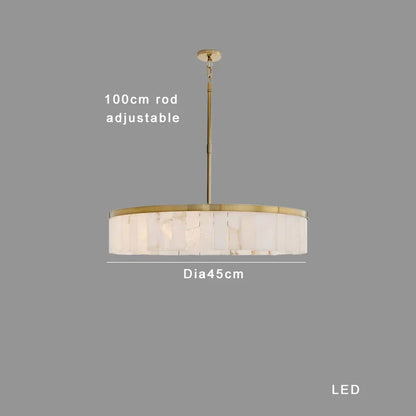 Decorbites™ Gold Marmor Deckenleuchte rund elegantes luxuriöses Anhängerleuchte