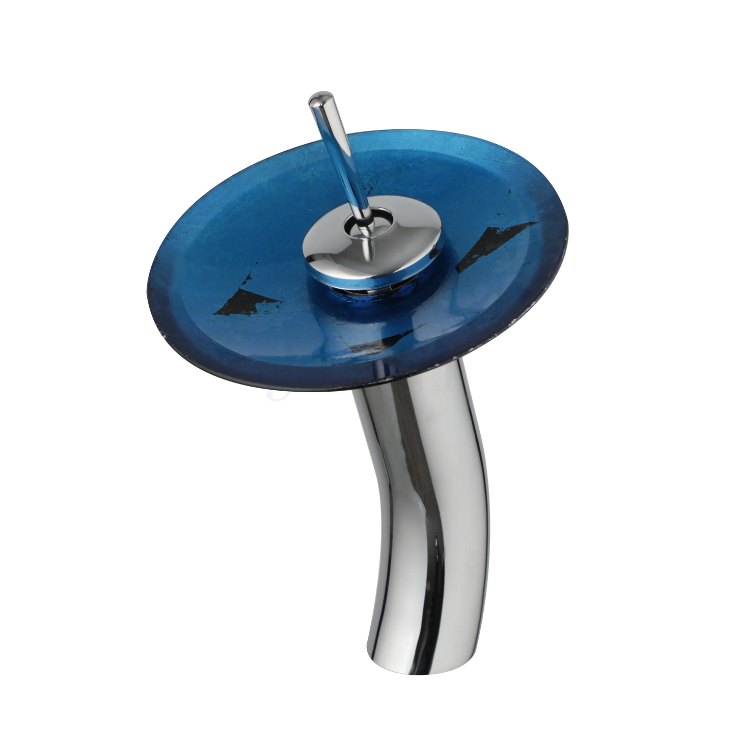 Decorbites™ Glas-Schaukel-Griff-Waschbeckenarmatur, Wasserfall-Mischbatterie, Chrom-Finish