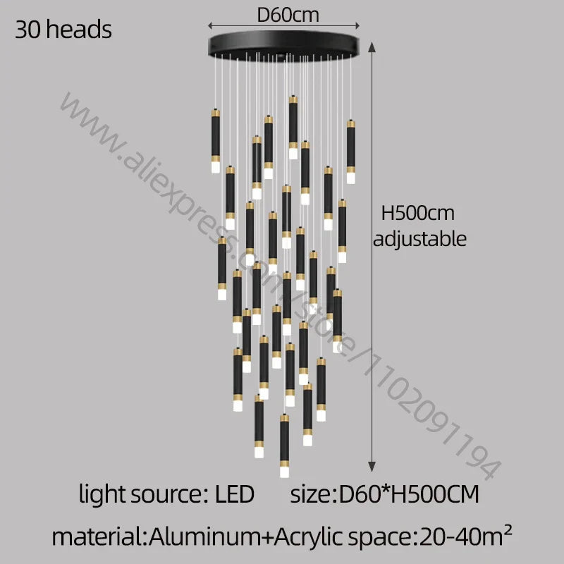 Decorbites™ LED-Kronleuchter: Modernes nordisches Acryl-Luxusbeleuchtung für die Hausdekoration