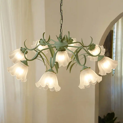 Decorbites™ Französisches Retro-LED-Blütenkronleuchter für Schlafzimmer, Restaurant, Wohnzimmer