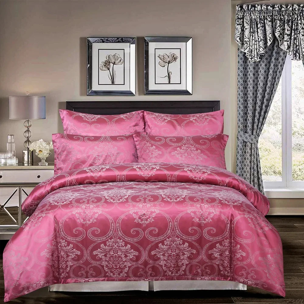 Decorbites™ Jacquard-Luxus-Bettwäsche-Set - King-Size-Daunenbettdecke & Bettdecken - Hochwertige Heimtextilien