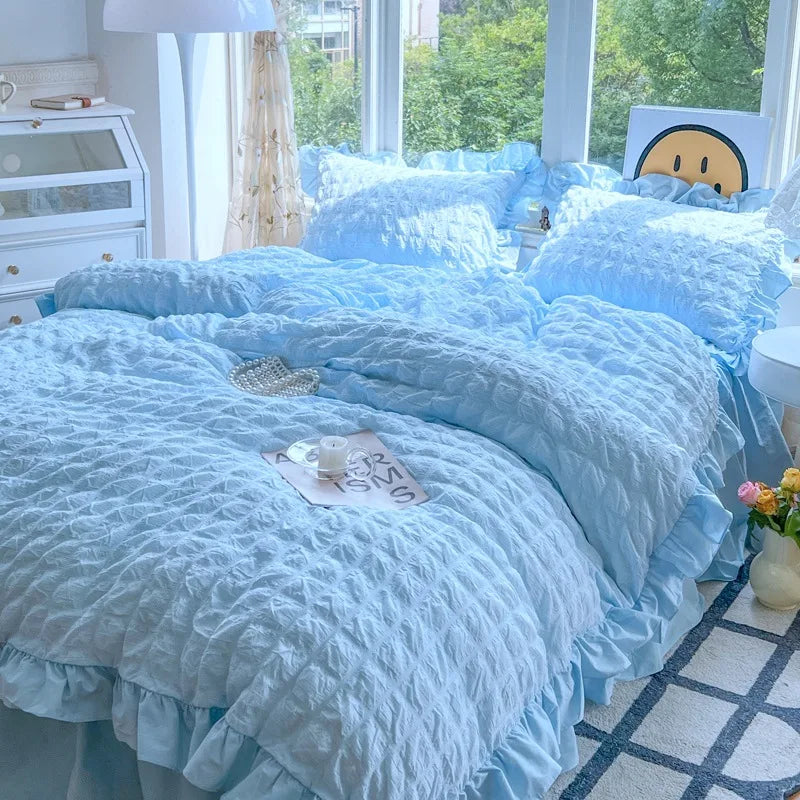 Solid Cotton Duvet Set