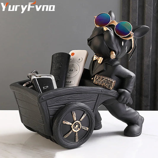Decorbites™ Hunde-Statue Harz-Kunst-Skulptur Figur Heim-Studien-Dekoration Ornament