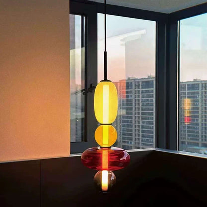 Nordic Colored Glass Pendant Light