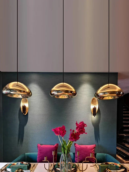 Decorbites™ Glas Gold Deckenleuchte Anhängerlampen LED Esszimmer Bar Küchenbeleuchtung Mode Leuchter