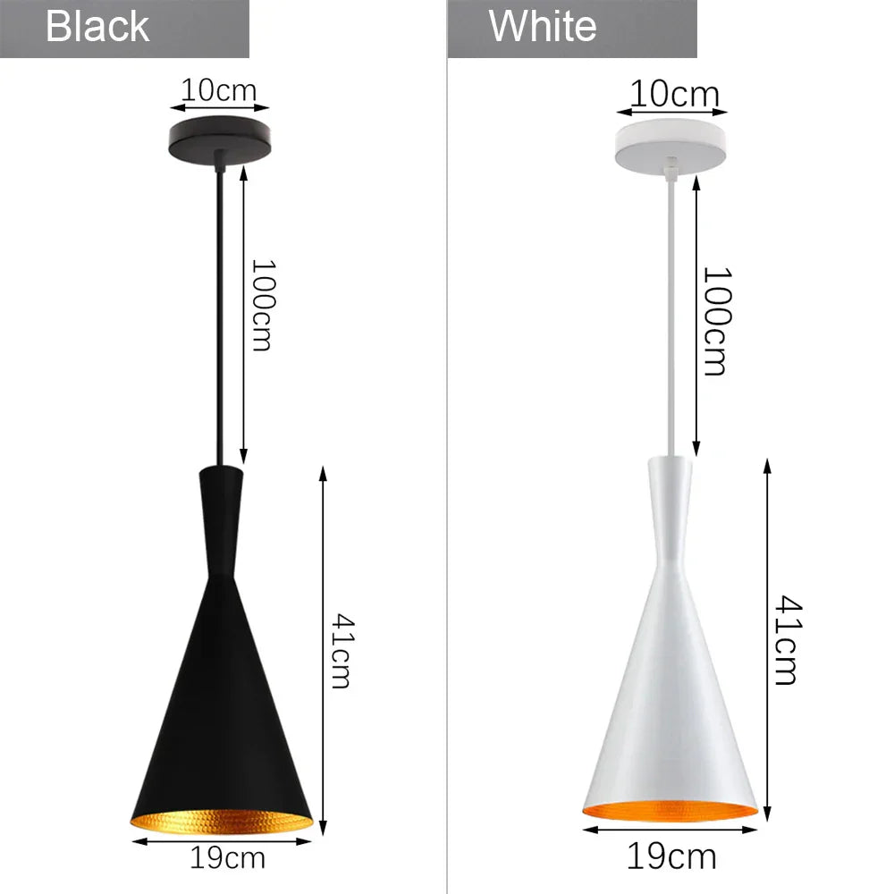 Decorbites™ Industrielle Loft-Hängeleuchte Pendellampe LED Edison Vintage Hängelampe