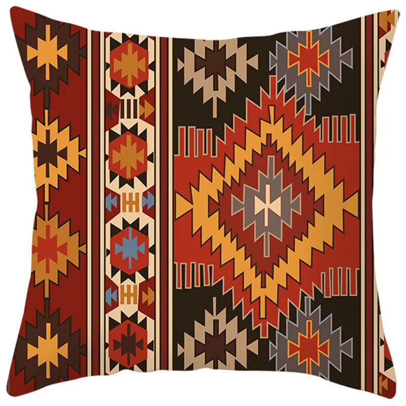 Decorbites™ Ethnisch-böhmisches Geometrisches Kissenbezug für farbenfrohe Homestay-Dekoration