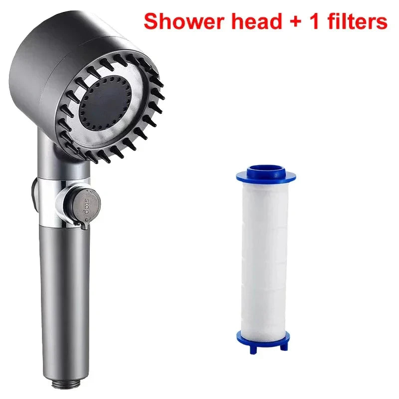 Decorbites™ Hochdruck-Duschkopf mit Filter, 4 Massagemodi, Wassersparend