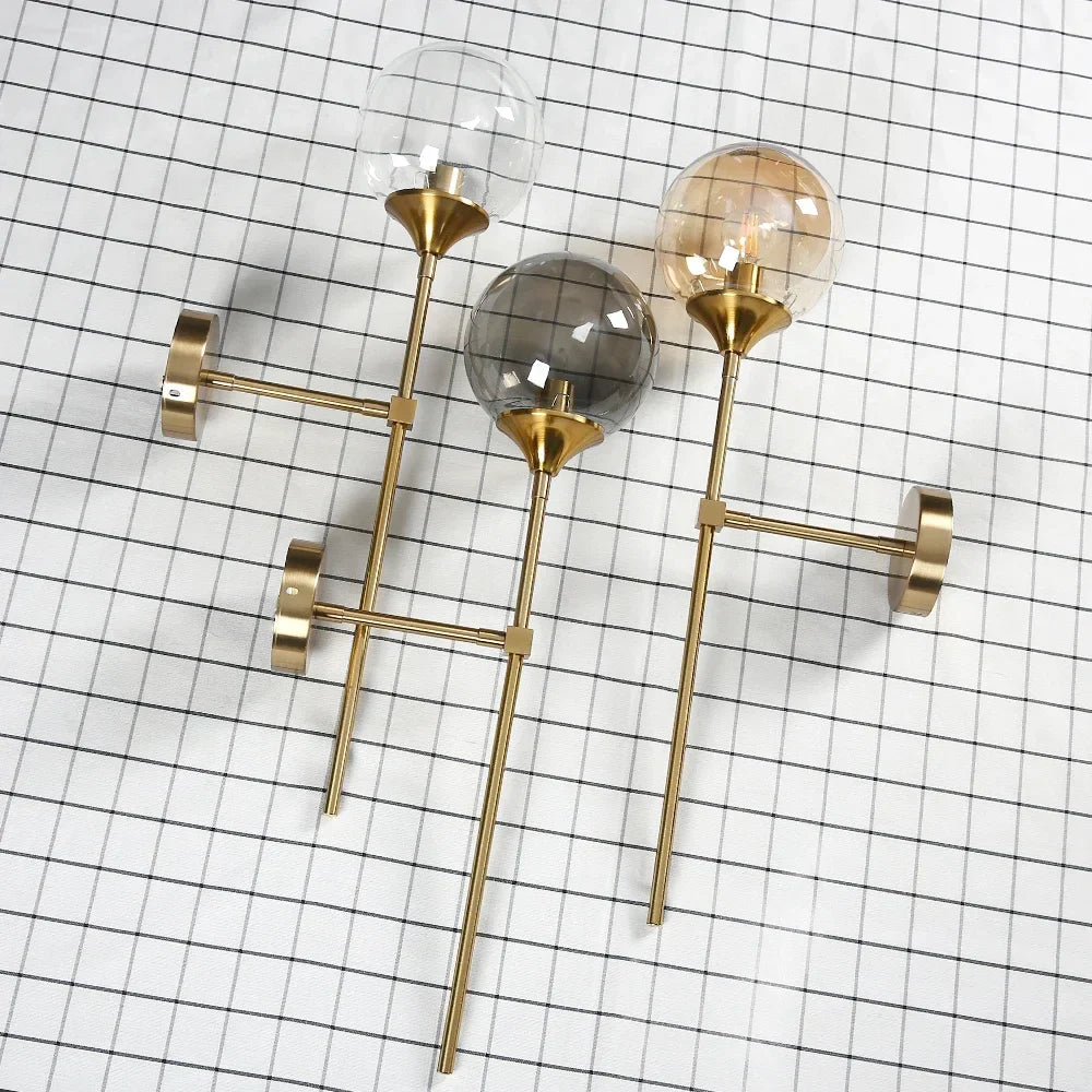 Gold Glass Mirror Light