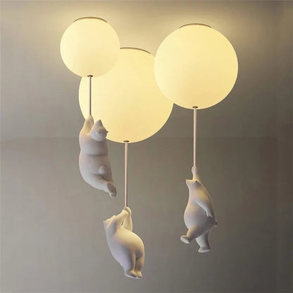 DecorBites™ Little Bear Cartoon Pendant Lamp for Kids Room Bedroom Living Room