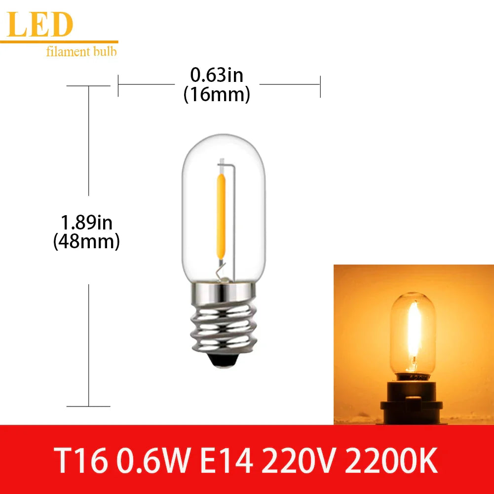 Decorbites™ LED-Filamentlampe Klarer Glas T16 A19 ST64 Dimmbare Vintage-Lampe