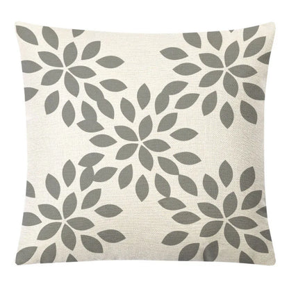 DecorBites™ Geometric Yellow Linen Pillow Cover for Modern Décor 45x45cm