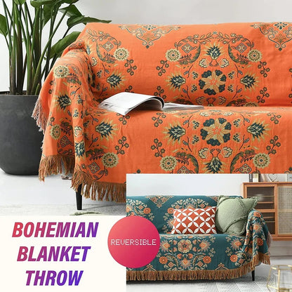 Decorbites™ Gaze Boho-Handtuchdecke - Weiche Baumwolle Nordische Sofabezug & Decke