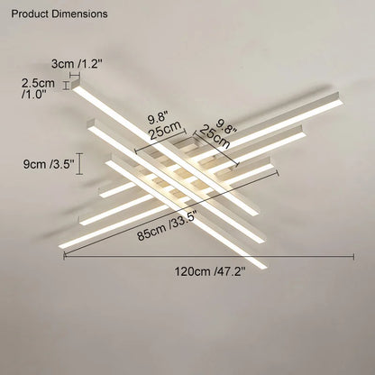 Decorbites™ Schwarze LED-Deckenleuchte Chandelier für das Hauptschlafzimmer und Wohnzimmer, energiesparende Beleuchtung