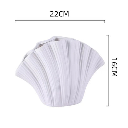 Decorbites™ Gradient Shell Keramikvase | Bunte Blumentopf Heimdekoration & Accessoires