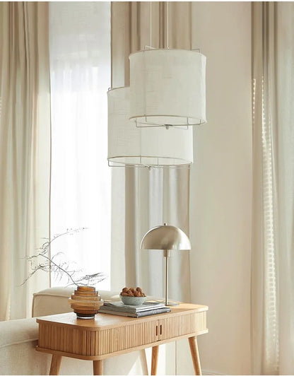 Decorbites™ Leinenstoff-Lüster: Japanischer Retro-Handarbeitskunst-Lampe für Restaurant, Schlafzimmer, Theke