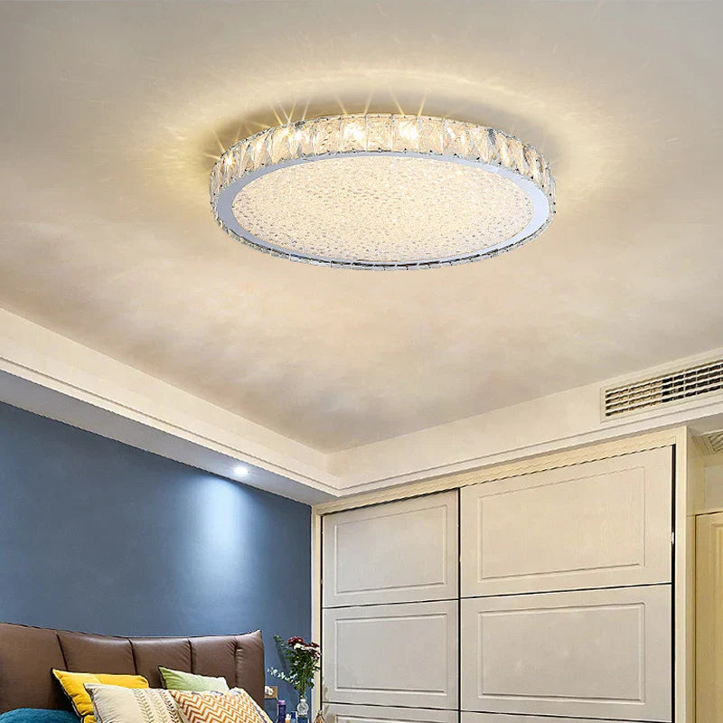 Decorbites™ Crystal-LED-Deckenleuchte: Luxuriöse goldglänzende Leuchte für das Wohnzimmer