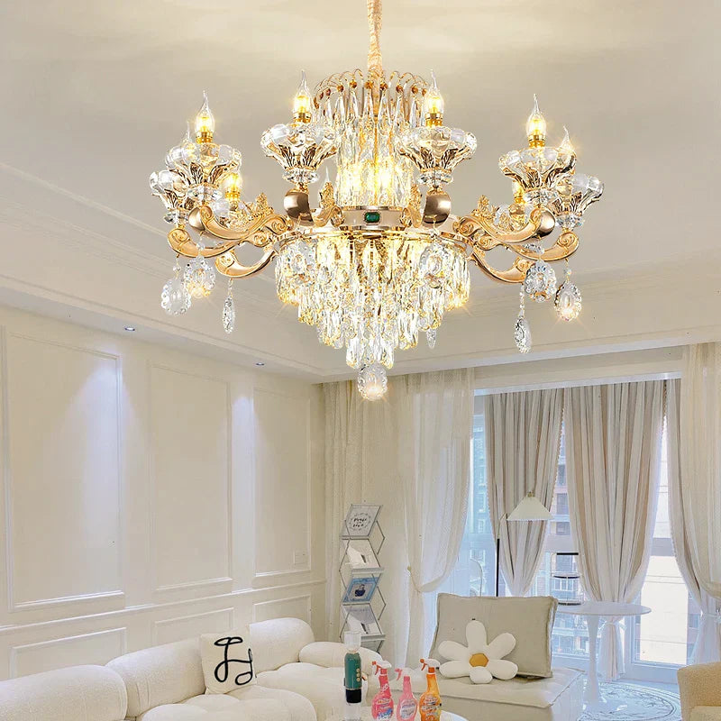Decorbites™ Elegante Duplex-Kristall-Leuchter für Villa-Wohnzimmer & Hotel-Lobby