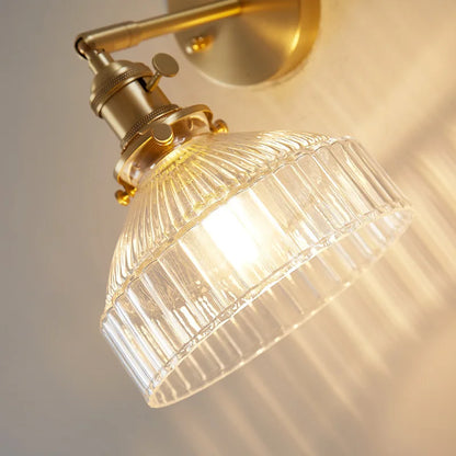 Decorbites™ Klar-Glas-LED-Wandlampe mit Kupfer-Zugschalter Moderne Wandlampe