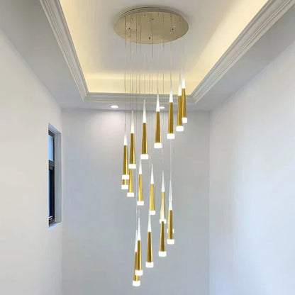DecorBites™ Elegant LED Ring Chandelier for Living Room Bedroom Kitchen Staircase Lighting