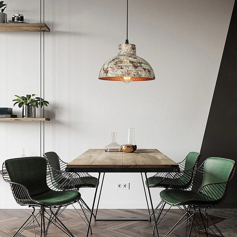 Decorbites™ Industrielle Hängelampe Weiß Vintage-Kronleuchter für Küche und Esszimmer