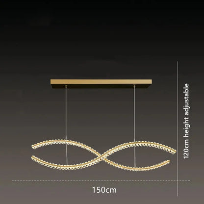 Decorbites™ Crystal-LED-Hängeleuchte: Moderne minimalistische Kronleuchter-Dekoration für Zuhause, Esszimmer und Wohnzimmer