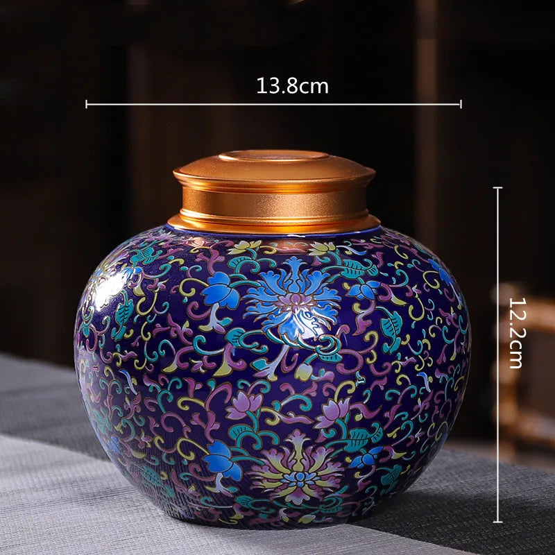 Decorbites™ Emaille-Teekanne Keramik-Vorragsgefäß - Luftdichter Kaffeebehälter