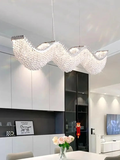 Decorbites™ Kristallperlen-Kronleuchter LED-Lichter für modernes luxuriöses Wohnraumausstattung & Schlafzimmer