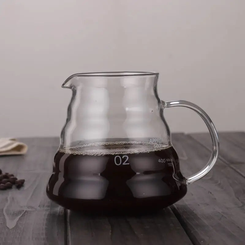 DecorBites™ Cloud Glass Coffee Kettle 800ml