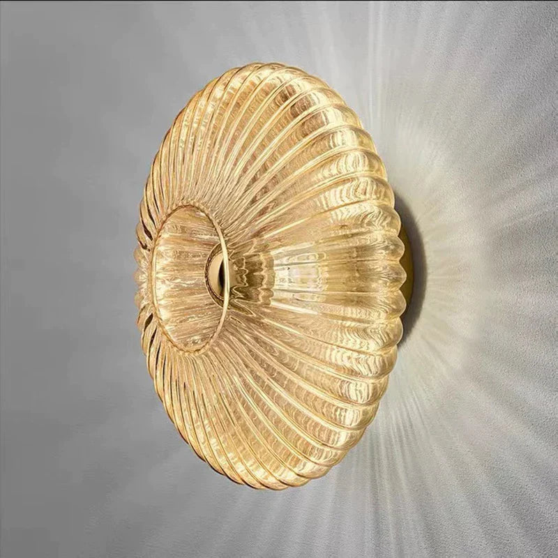 DecorBites™ Glass Ripple LED Wall Lamps for Indoor Home Decoration