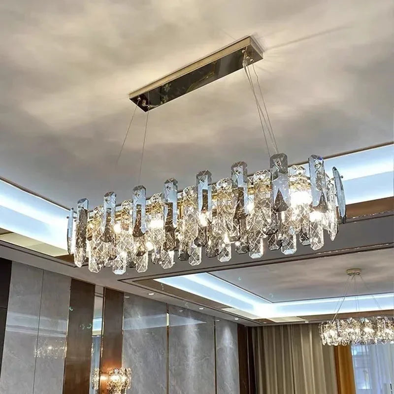Decorbites™ Kristall-LED-Kronleuchter: Moderne Luxusraumdekoration Pendelleuchte für Zuhause, Schlafzimmer, Restaurant & Decke