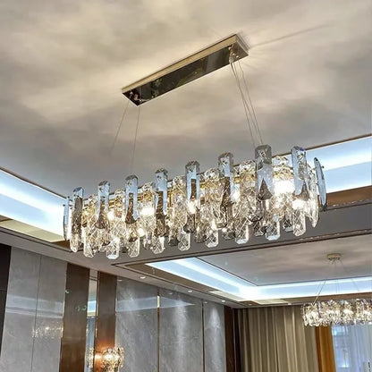Decorbites™ Kristall-LED-Kronleuchter: Moderne Luxusraumdekoration Pendelleuchte für Zuhause, Schlafzimmer, Restaurant & Decke