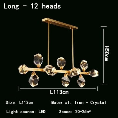 DecorBites™ Crystal LED Pendant Lights: Elegant Lighting Solution for Home Decor
