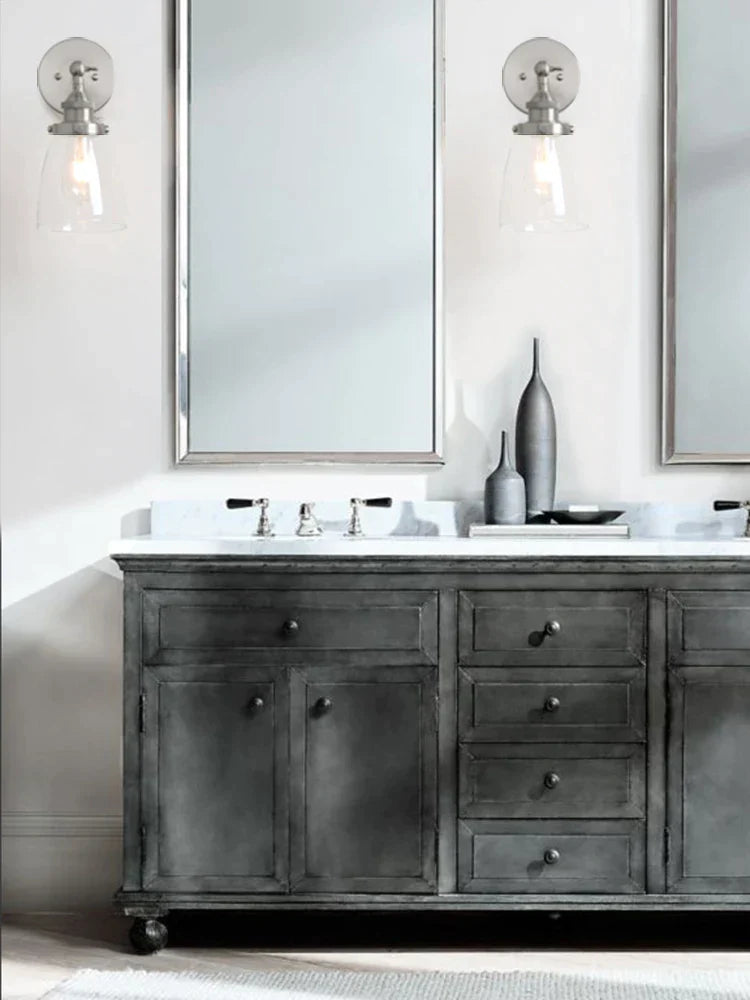 Decorbites™ Klare Glaswandlampe: Moderne Wandleuchte Spiegel-Lichtarmatur für vintage Innenraumdekoration