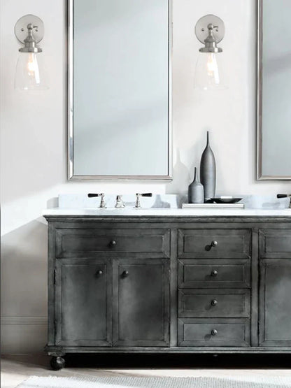 Decorbites™ Klare Glaswandlampe: Moderne Wandleuchte Spiegel-Lichtarmatur für vintage Innenraumdekoration