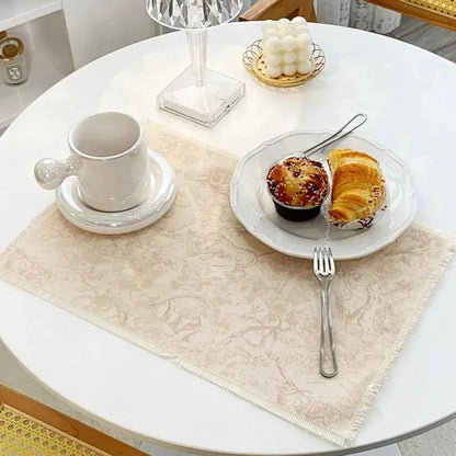 Decorbites™ Baumwoll-Leinen-Platzset - Tischdecken-Polster für Küchen-Essbereich