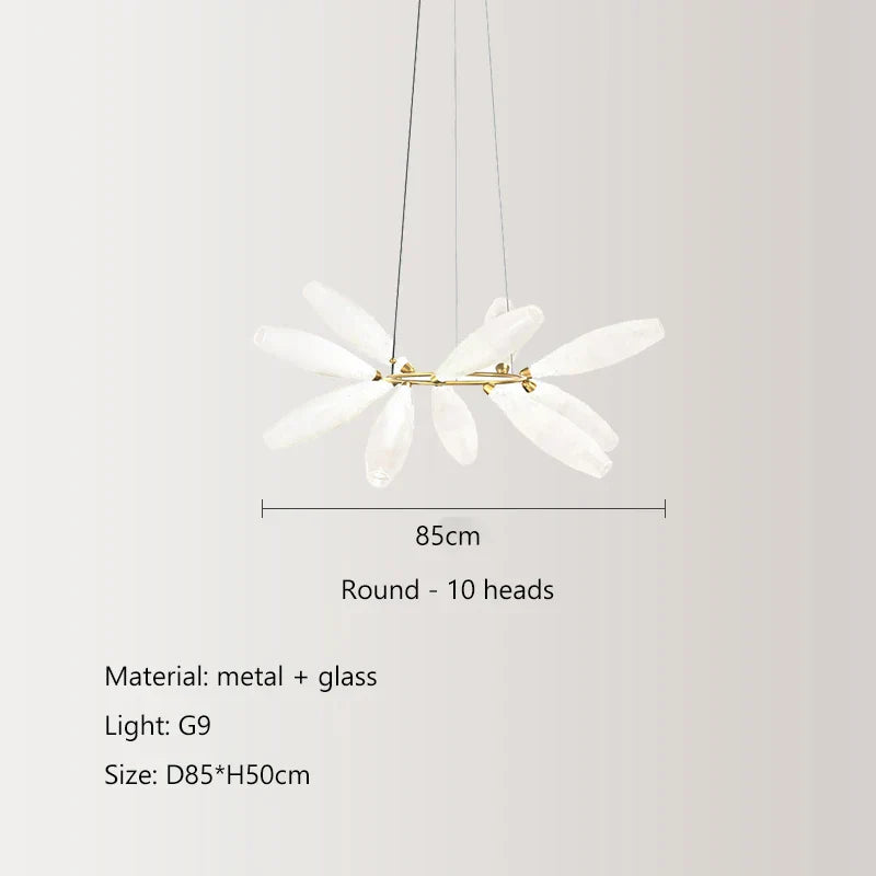 Decorbites™ Elegante Glas-LED-Hängeleuchte für Wohnzimmer, Esszimmer, Schlafzimmer, Bar – Nordisches minimalistisches Design
